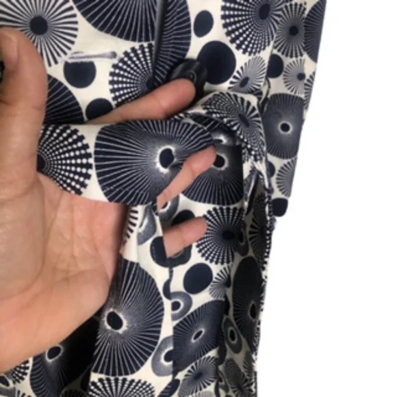 NWT Peck & Peck Navy/Vanilla Belted Fully Lined Coat Size M - Picture 5 of 12